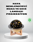 USB Projeksiyon Gece Lambası ve Hava Nemlendirici – Aromaterapi Destekli Taşına