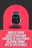 49mm Akıllı Saat Amoled Ekranlı Kadın Erkek Kol Saati Plastik Kordon