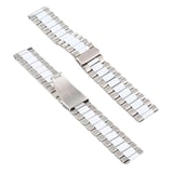 22MM Gear S3 Watch 4 -GT2 GT2E 46MM KayışKordon Seramik Paslanmaz Çelik-(5775)