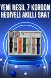 Akıllı Saat 7 Kordon Hediyeli Takvim Alarm Nabız Ölçer Bildirim Görme Sesli G?