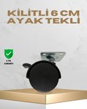 Sehpa ve Masa İçin 6 cm Kilitli Ayak