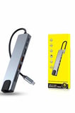 8 Portlu Macbook Çevirici Type C Hub SD TF USB Çoğaltıcı Ethernet
