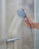 Spiral Hortumlu 4 Kademeli El Duşu Seti Duvar Askılı Banyo Duş Başlığı