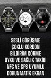 Akıllı Saat Titreşimli Pusula Nabız ve Tansiyon Ölçer NFC Uyumlu