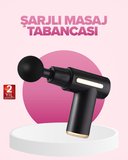 Profesyonel Masaj Tabancası 6 Kademeli Derin Kas Terapisi 4 Başlıklı Şarjlı Se