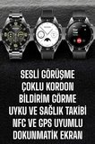 Akıllı Saat Titreşimli Pusula Nabız ve Tansiyon Ölçer NFC Uyumlu
