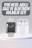 Akıllı Saat Kulaklık Hediyeli Uyku ve Sağlık Takibi Yapabilen Uzun Ömürlü