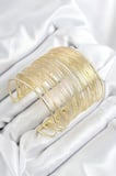 Pirinç Tel Sarma Model Gold Renk Kadın Bileklilk 5886