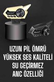 Intercom Kask Kulaklığı ANC Özelliği Yüksek Ses Kaliteli Bluetooth Kulaklık