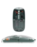 Bluetooth ve 2.4G USB Destekli Pilli Kablosuz Şeffaf Mouse Yeni Nesil