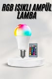 Akıllı RGB Led Ampul Led Uzaktan Kumandalı Renk Değiştiren Ampul