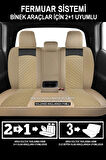 Opel Movano B 2.3 Cdtı Turbo (110 Hp) Start/stop 2011 UYUMLU  OTO KOLTUK KILIFI BEJ