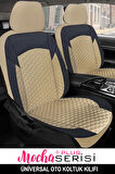 Skoda Rapid Spaceback Elegance 1.6 Tdi Cr 90 Dsg 2015 UYUMLU  OTO KOLTUK KILIFI BEJ