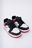 Siyah Kırmızı Garnili Çocuk Spor AYAKKABI