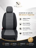 Citroen C-Elysee Uyumlu Oto Koltuk Kılıfı Tam Set Airbag Uyumlu 4 Mevsim Cotfit Serisi
