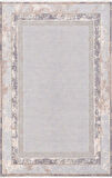 Artemis Halı Couture 00930A Gri Gold Çerçeveli Eskitme İpek Halı