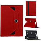 Vorcom Quartz Lite Universal Standlı Tablet Kılıfı Kırmızı
