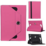 Samsung Uyumlu Galaxy Note 10.1 GT-N8000 Universal Standlı Tablet Kılıfı Pembe