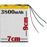 Vestel V Tab 7810 Batarya Pil 3800mAh - 3 Kablolu