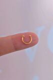 8 mm Gold Mini Nokta Toplu Çelik Piercing Tragus Helix Kıkırdak Lob Daith Forward Helix