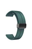 Huawei GT2 42mm Kordon/Kayış Çizgili Tasarım Metal Toka Esnek Sağlam Silikon Kordon