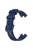 Huawei Band 8 Kordon/Kayış Soft Yumuşak Pürüzsüz Yüzey Delikli Silikon Strap Kordon/Kayış