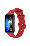 Huawei Band 8 Kordon/Kayış Soft Yumuşak Pürüzsüz Yüzey Delikli Silikon Strap Kordon/Kayış