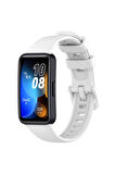 Huawei Band 8 Kordon/Kayış Soft Yumuşak Pürüzsüz Yüzey Delikli Silikon Strap Kordon/Kayış