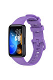 Huawei Band 8 Kordon/Kayış Soft Yumuşak Pürüzsüz Yüzey Delikli Silikon Strap Kordon/Kayış