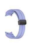 Samsung Galaxy Watch 4 Classic 42mm Kordon/Kayış Çizgili Tasarım Metal Toka Esnek Sağlam