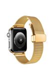Watch Ultra 49mm Kordon/kayış Metal Ince Tel Örgü Tasarım Klipsli Ayarlanabilir Ölçü Kordon
