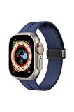 Watch Ultra 49mm Kordon/kayış Çizgili Tasarım Metal Toka Esnek Sağlam Silikon Kordon