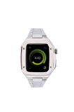 Apple Watch 7 45mm Kordon Luxury Tasarım Paslanmaz Çelik Kasa Korumalı Special Kordon/Kayış