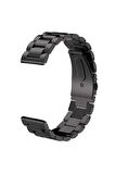Samsung Galaxy Watch 46mm (22mm) Kordon/kayış Paslanmaz Çelik Klipsli Metal Kordon Kayış