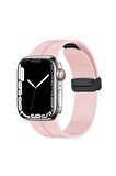 Watch 40mm Kordon/kayış Soft Pürüzsüz Yüzey Pratik Metal Tak Çıkar Tokalı Silikon Kordon