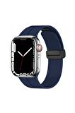 Watch 44mm Kordon/kayış Soft Pürüzsüz Yüzey Pratik Metal Tak Çıkar Tokalı Silikon Kordon