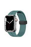 Watch 40mm Kordon/kayış Soft Pürüzsüz Yüzey Pratik Metal Tak Çıkar Tokalı Silikon Kordon