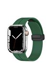 Watch 44mm Kordon/kayış Soft Pürüzsüz Yüzey Pratik Metal Tak Çıkar Tokalı Silikon Kordon