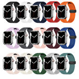   Watch 38mm Kordon/Kayış Soft Pürüzsüz Yüzey Pratik Metal Tak Çıkar Tokalı Silikon Kordon