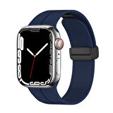   Watch 7 41mm Kordon/Kayış Soft Pürüzsüz Yüzey Pratik Metal Tak Çıkar Tokalı Silikon Kordon