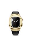 Watch 44mm Kordon/kayış Metal Gövde Leather Strap Metal Tokalı Luxury Kordon