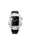 Watch 44mm Kordon/kayış Metal Gövde Leather Strap Metal Tokalı Luxury Kordon