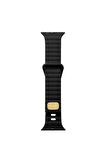 Watch 38mm Kordon/kayış Çizgi Şerit Desen Delikli Tasarım Tak Çıkar Silikon Kordon