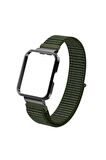 Xiaomi Redmi Watch 2 Lite Kordon/kayış Spor Loop Kasa Koruma 2 In 1 Hasır Örgü Cırtlı Hasır Kordon