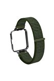 Xiaomi Redmi Watch 2 Lite Kordon/kayış Spor Loop Kasa Koruma 2 In 1 Hasır Örgü Cırtlı Hasır Kordon