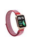 Xiaomi Redmi Watch 2 Lite Kordon/kayış Spor Loop Kasa Koruma 2 In 1 Hasır Örgü Cırtlı Hasır Kordon