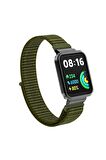 Xiaomi Redmi Watch 2 Lite Kordon/kayış Spor Loop Kasa Koruma 2 In 1 Hasır Örgü Cırtlı Hasır Kordon