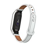 Xiaomi Mi Band 7 Kordon/Kayış Deri - Kasa Koruma 2 In 1 Şık Tasasrım Leather Kayış Kordon/Kayış
