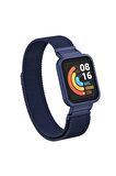 Xiaomi Mi Watch Lite Kordon/kayış Metal Hasır Örgü Kasa Korumalı Mıknatıslı 2 In 1 Tam Uyumlu Kordon
