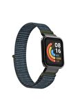 Xiaomi Mi Watch Lite Uyumlu Kordon/kayış Loop Hasır Örgü Kasa Korumalı 2 In 1 Cırt Cırtlı Kordon
